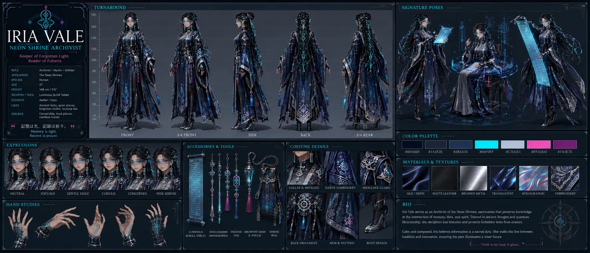 Iria Vale — Characters & imagined worlds