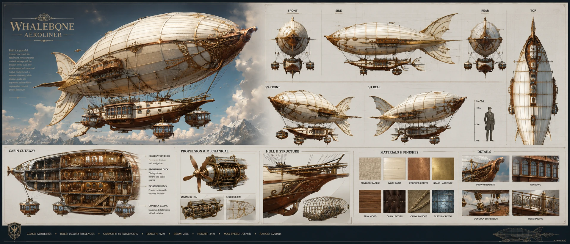 Whalefin Airship — Objects, vehicles & design