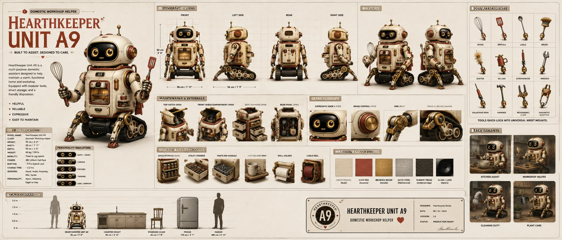 Hearthkeeper Unit A9 — Objects, vehicles & design