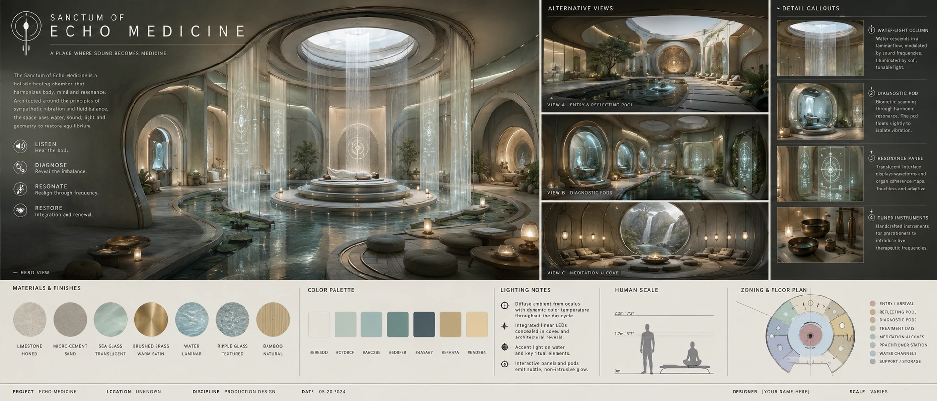 Echo Reliquary — Interiors & atmosphere